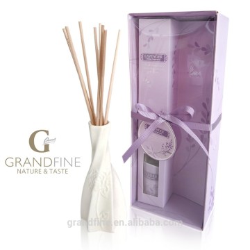 incense stick mixed 30ml natural aroma oil diffuser white ceramic with sticks in PVC gift box