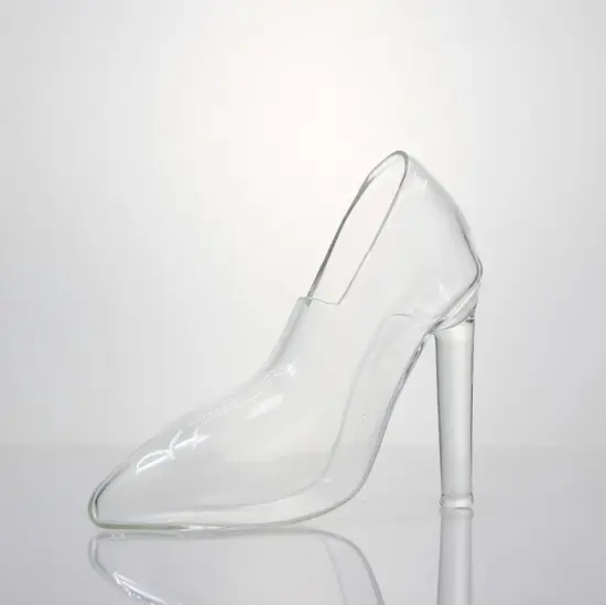 Custom High Heel Shape Transparent Cocktail Wine Glasses