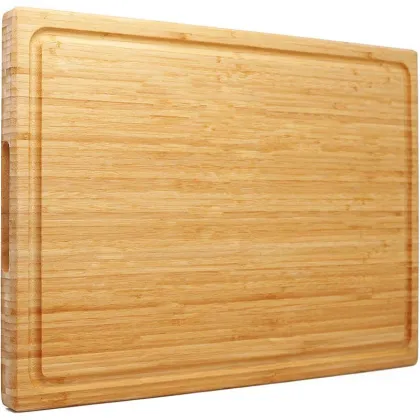 JOYWAVE Thickened Heavy Duty Bamboo Butcher Block Chopping Board - Large Kitchen Cutting Board Wholesale
