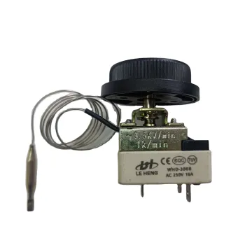 High-Quality WHD-300B Capillary Temperature Control Switch for Electric Ovens at 16A, 250V - Thermostat Solution