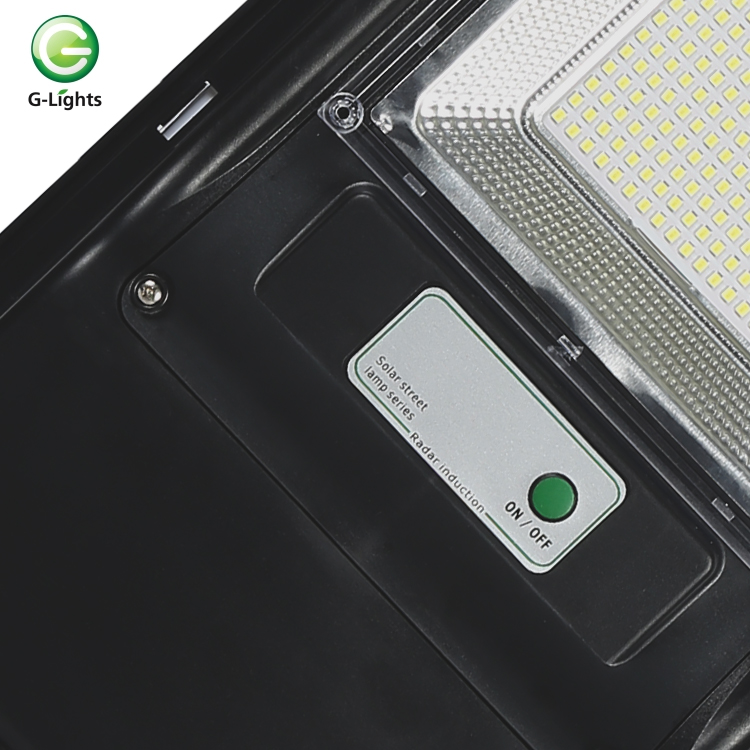 إضاءة IP65 مقاومة للماء ABS 100W 200W LED ضوء الشارع بالطاقة الشمسية