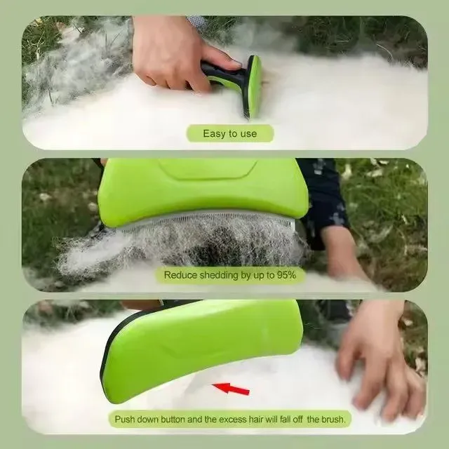 Compact Grooming Brush for Dogs and Cats - Travel Essential