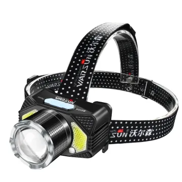 Warsun T135: High-Power 1000 Lumen Headlamp with Advanced Features Including Wave Sensing, Multiple Light Sources, Convex Mirror, and Zoom Functionality