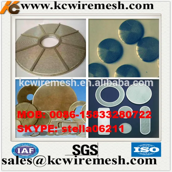 Cheap!!!!! KanChen plastic recycle using black wire mesh filter disc/black filter disc