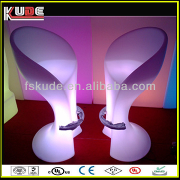 Illuminated Bar Stool,16 Color Changing RGB LED Metal bar stool high chair