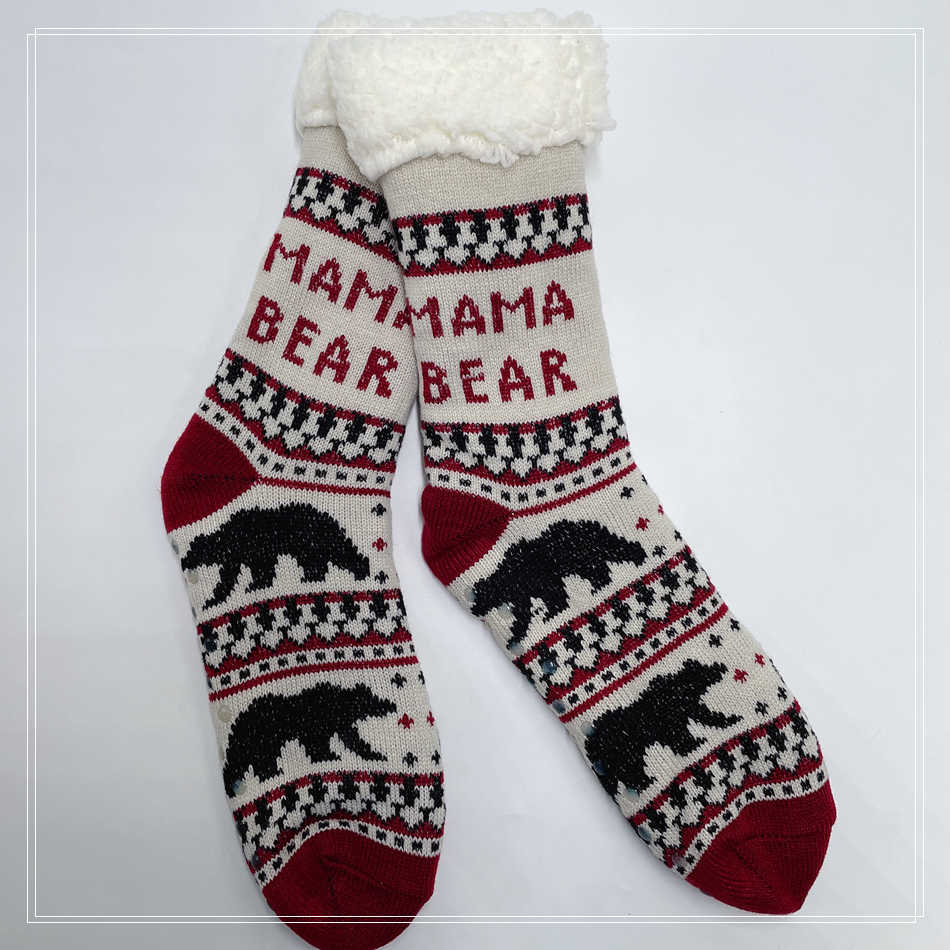 Maman Bear Slipper chaussettes