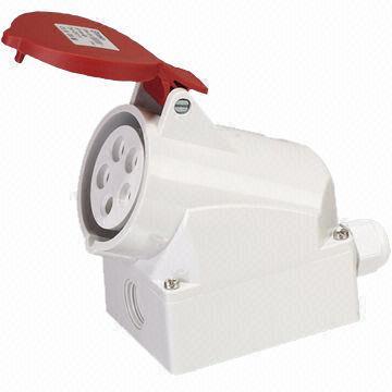 380V Industrial Cover Socket, 3P+E Type