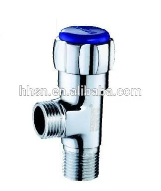 HH11922 Chrome plated slow open brass angle valve