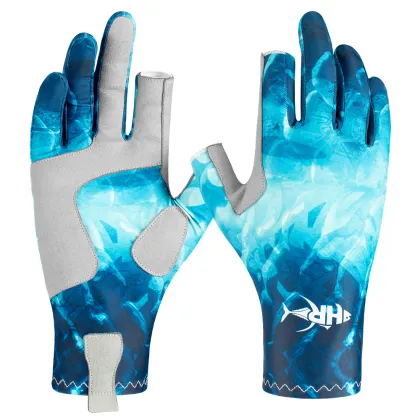 Top quality men women outdoor fishing gloves best SPF50+ UPF50+ fishing gloves