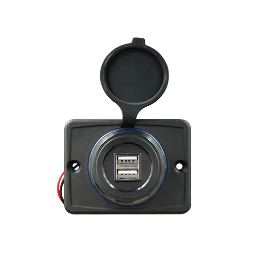 Bus Interior Parts Double USB Charger with Light Circle HC-B-65015-1