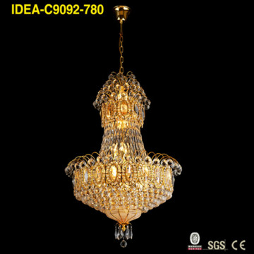 gold vintage chandelier crystal lighting