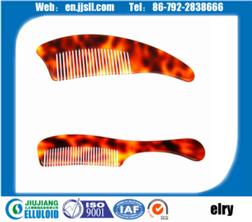 Celluloid sheet finished products- combs and beads