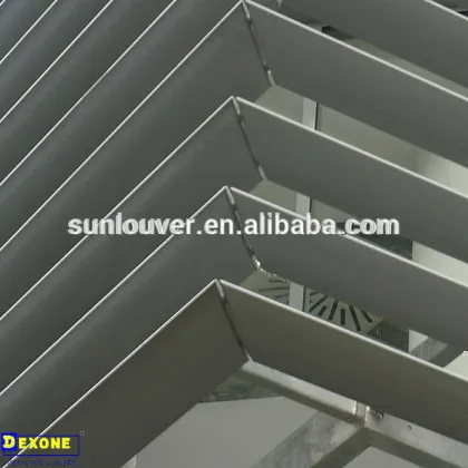 Aluminum building ventilated frontage