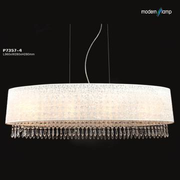 2012 modern noble fabric crystal round pendant light