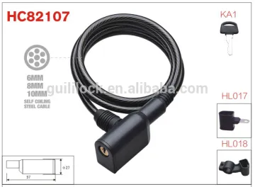 HC82107 cheap suqare head brass coil brass cylinder lock