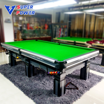 Super Power 2023: Selling Nine-Foot Chinese Black Eight-Ball Pool Tables for Billiards Games