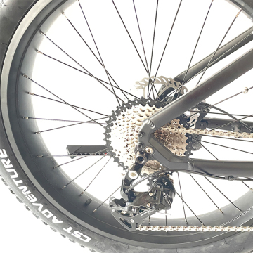 DIY Electric Bike Kit with Hydraulic Disc Brakes and Black Battery