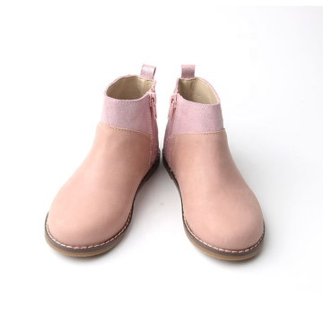 Moda mistura cor brilhante couro crianças botas