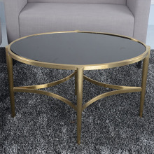 Brassy Edelstahl Runder Couchtisch