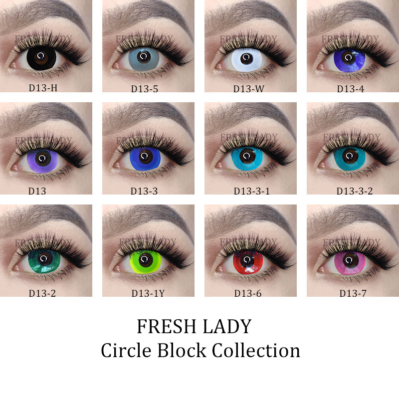 Liangguo Fresh Lady Cat Green Eye Halloween Cosplay Colored Lenses