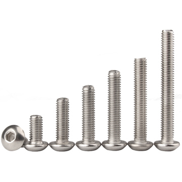 Construction Grade Hot-Dip Galvanized Iron and Stainless Steel Button Head Screws: Sizes M2 to M8