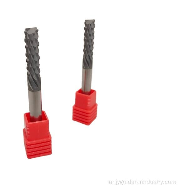 CVD الماس طلاء أسنان الذرة طواحين نهاية كربيد