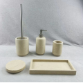 Menes Gold marble bathroom accessory set