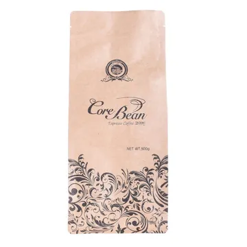 eco friendly kraft paper recycle coffee packaging bag