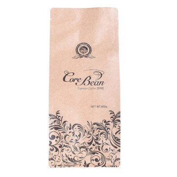 Eco Friendly Kraft Paper Recick Coffee Packaging Bag