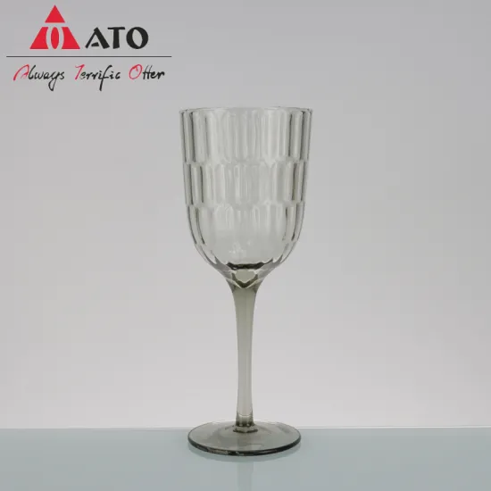Crystal french Red wine glasses with long stem