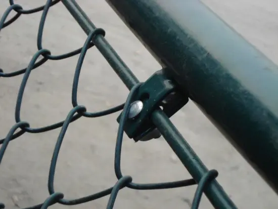Safety area chain link fence