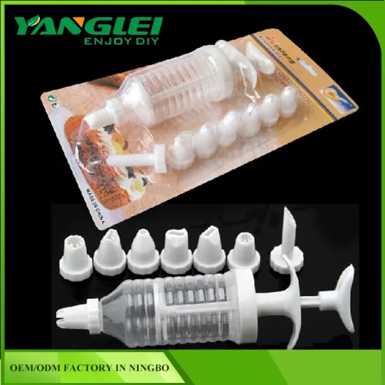 Cake Decorating Kit with 8 Tips Nozzles Icing Syringe Piping Set Tool Decorator