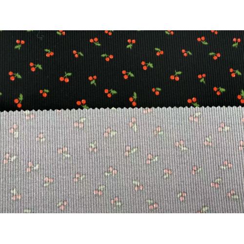قماش منسوج بطباعة الكرز مقاس 2 × 2