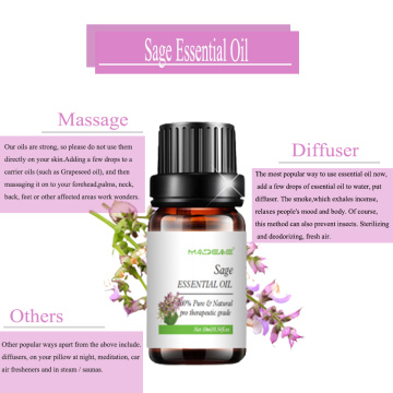 Water Soluble Sage Essential Oil For Aroma Diffuser