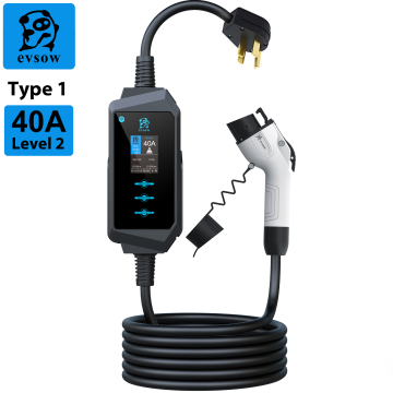 Portable EV Charger 9.6KW EVSE Wallbox for Electric Cars