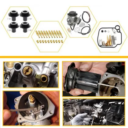 Professional Motorcycle Engine Fuel System Repair Kit: Mikuni Carburetor Pilot Jet Replacement Tools