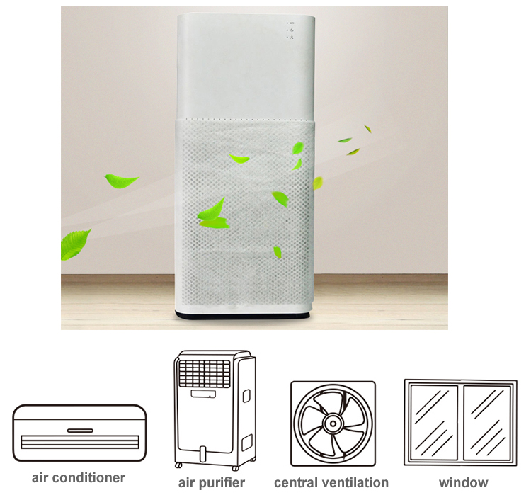 Air conditioner Non-woven polyester particle white fiber filter material media Filter Cotton g3