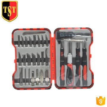 33pcs oyma bıçağı sanat gravür ve ahşap heykel için set