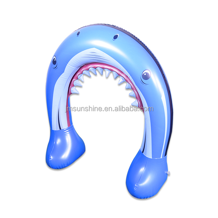 New Design Outdoor Home Use Inflatable Shark Sprinkler