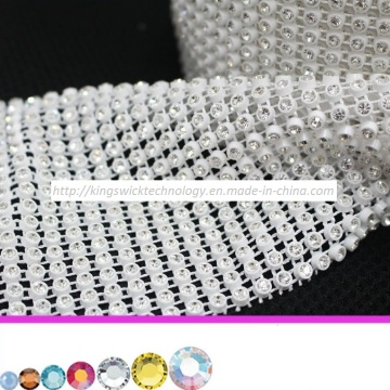 24 Rows Plastic Rhinestone Trimming