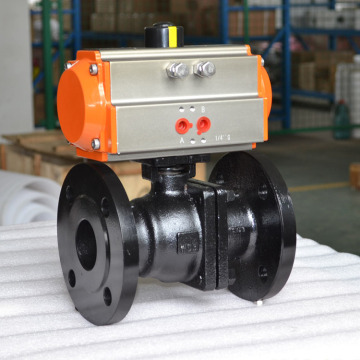 Shanghai POV made WCB flange connection pneumatic ball valve                        
                                                                                Supplier's Choice