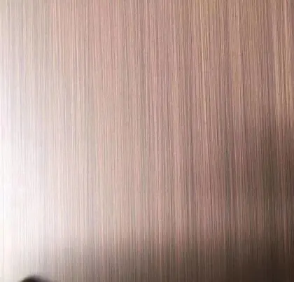 Hairline and copper coated ss sheets