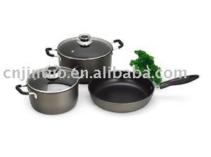 aluminium 5 pcs non-stick cookware set