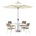 Outdoor centre pillar sun umbrella without light