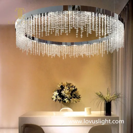 Crystal ball custom chandelier villa chandelier white light luxury villa chandelier