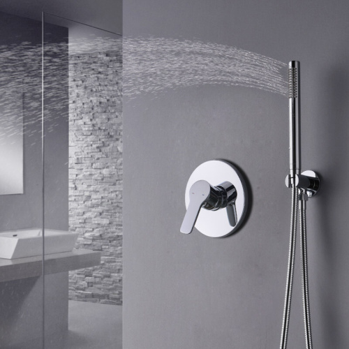 Concealed shower hot cold single-handle bathroom shower set