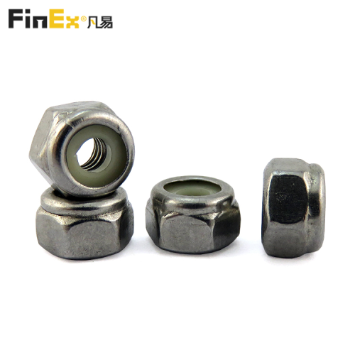 M4 M6 M8 Stainless Steel 304 Nyloc Nuts