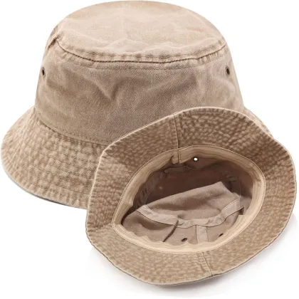 REWIN Wholesale Summer Sun Visor Hat - Unisex Cotton Denim Bucket Hat