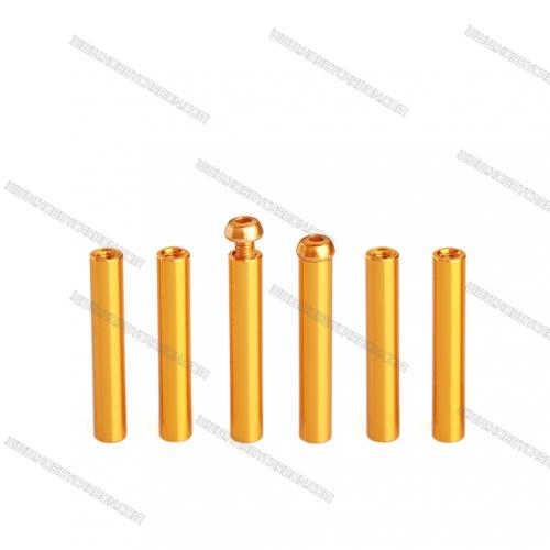 M3X6.3X10mm round knurled step aluminum standoff