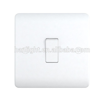 10A 1 Gang 1 Way White Urea British Standard Wall Switches